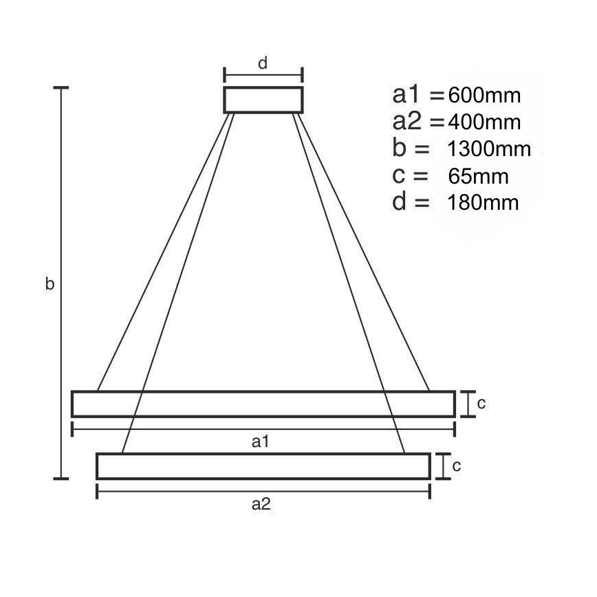 LED Zatemnitven kristal lestenec na vrvici LED/65W/230V 3000-6500K sijajni krom + Daljinski upravljalnik
