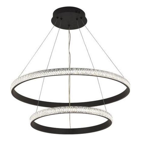 LED Zatemnitveni lestenec na vrvici LED/65W/230V 3000-6500K pr. 60 cm + Daljinski upravljalnik