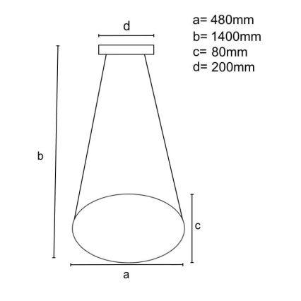 LED Zatemnitveni lestenec na vrvici LED/65W/230V 3000-6500K rjava + Daljinski upravljalnik