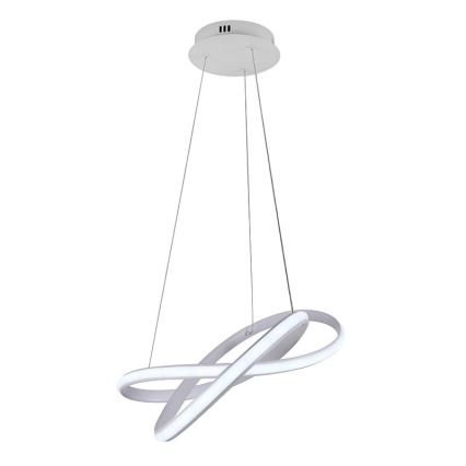 LED Zatemnitveni lestenec na vrvici LED/70W/230V 3000-6500K bela + Daljinski upravljalnik