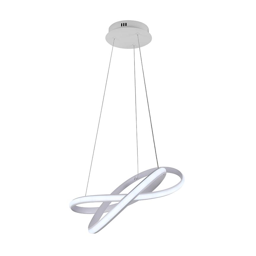 LED Zatemnitveni lestenec na vrvici LED/70W/230V 3000-6500K bela + Daljinski upravljalnik