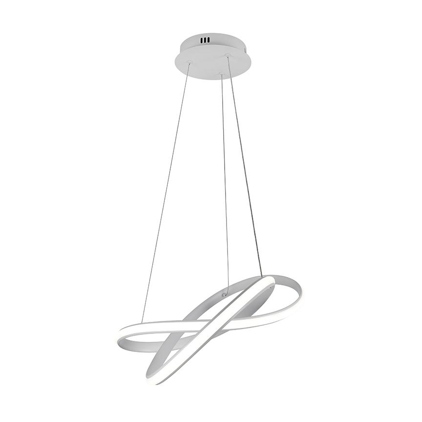 LED Zatemnitveni lestenec na vrvici LED/70W/230V 3000-6500K bela + Daljinski upravljalnik