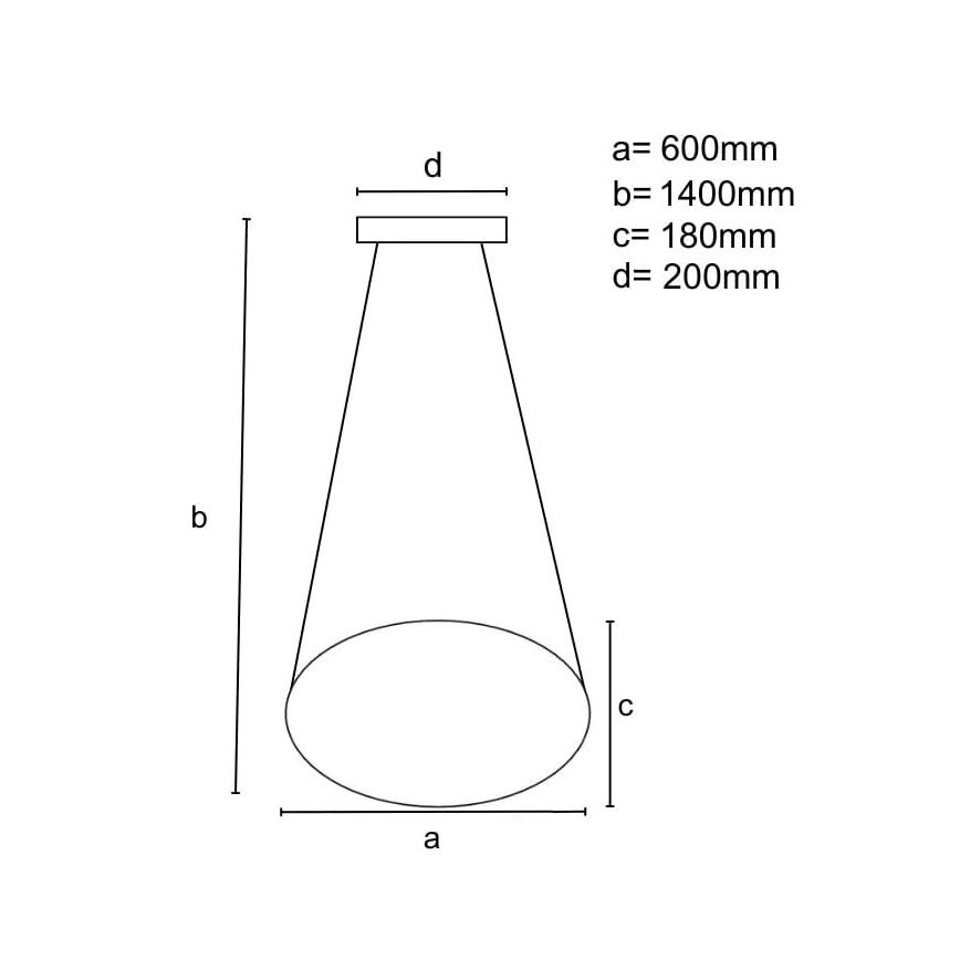 LED Zatemnitveni lestenec na vrvici LED/70W/230V 3000-6500K črna + Daljinski upravljalnik