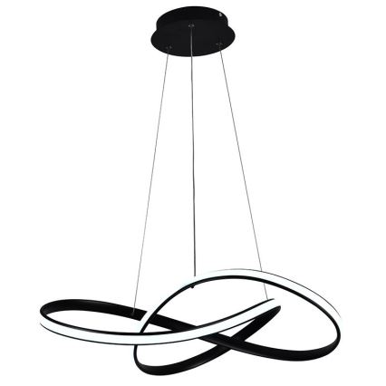 LED Zatemnitveni lestenec na vrvici LED/70W/230V 3000-6500K pr. 55 cm + Daljinski upravljalnik
