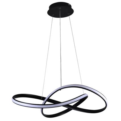 LED Zatemnitveni lestenec na vrvici LED/70W/230V 3000-6500K pr. 55 cm + Daljinski upravljalnik