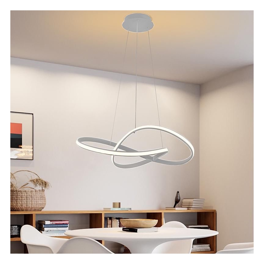 LED Zatemnitveni lestenec na vrvici LED/70W/230V 3000-6500K + Daljinski upravljalnik