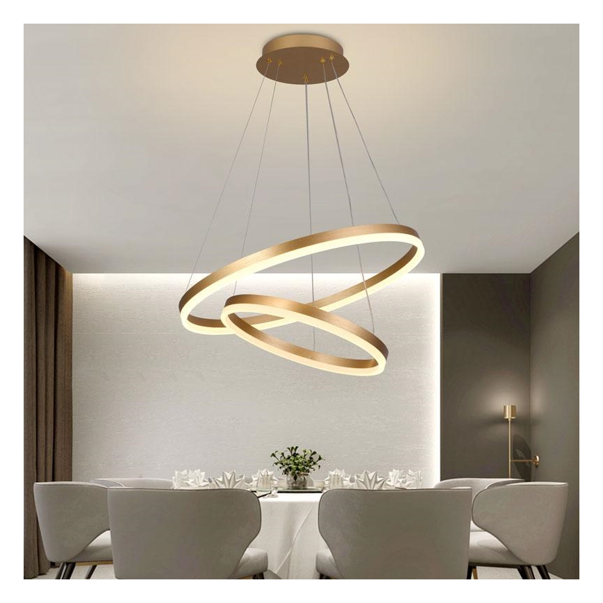 LED Zatemnitveni lestenec na vrvici LED/70W/230V 3000-6500K + Daljinski upravljalnik