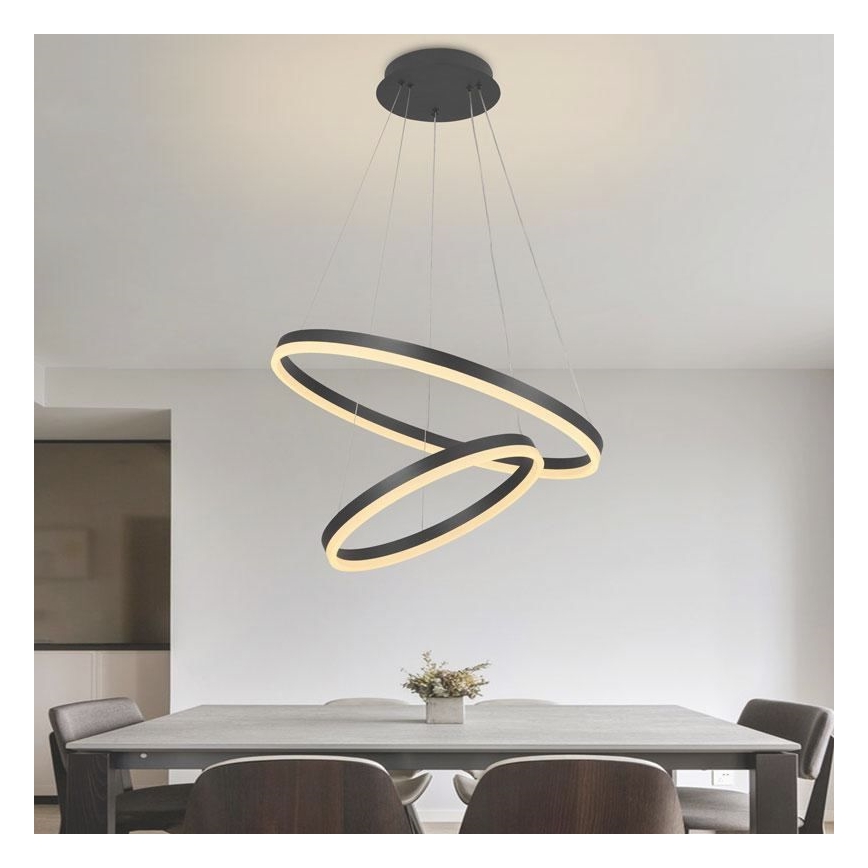 LED Zatemnitveni lestenec na vrvici LED/70W/230V 3000-6500K + Daljinski upravljalnik