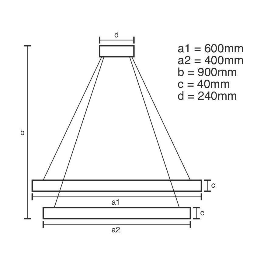 LED Zatemnitveni lestenec na vrvici LED/70W/230V 3000-6500K + Daljinski upravljalnik