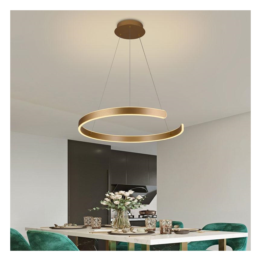 LED Zatemnitveni lestenec na vrvici LED/70W/230V 3000-6500K + Daljinski upravljalnik