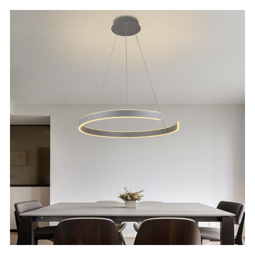 LED Zatemnitveni lestenec na vrvici LED/70W/230V 3000-6500K + Daljinski upravljalnik