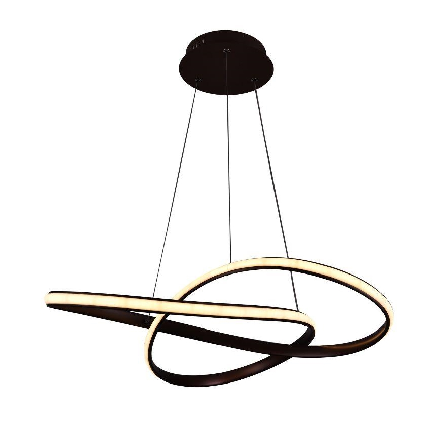 LED Zatemnitveni lestenec na vrvici LED/70W/230V 3000-6500K pr. 60 cm + Daljinski upravljalnik