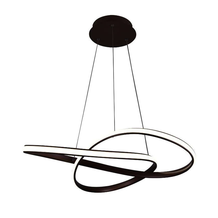 LED Zatemnitveni lestenec na vrvici LED/70W/230V 3000-6500K pr. 60 cm + Daljinski upravljalnik