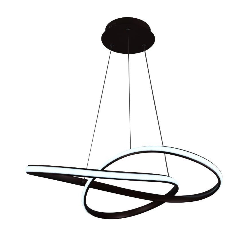 LED Zatemnitveni lestenec na vrvici LED/70W/230V 3000-6500K pr. 60 cm + Daljinski upravljalnik