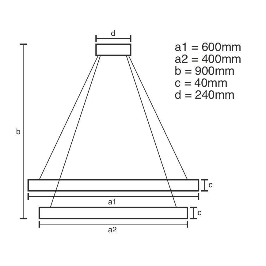 LED Zatemnitveni lestenec na vrvici LED/70W/230V 3000-6500K + Daljinski upravljalnik