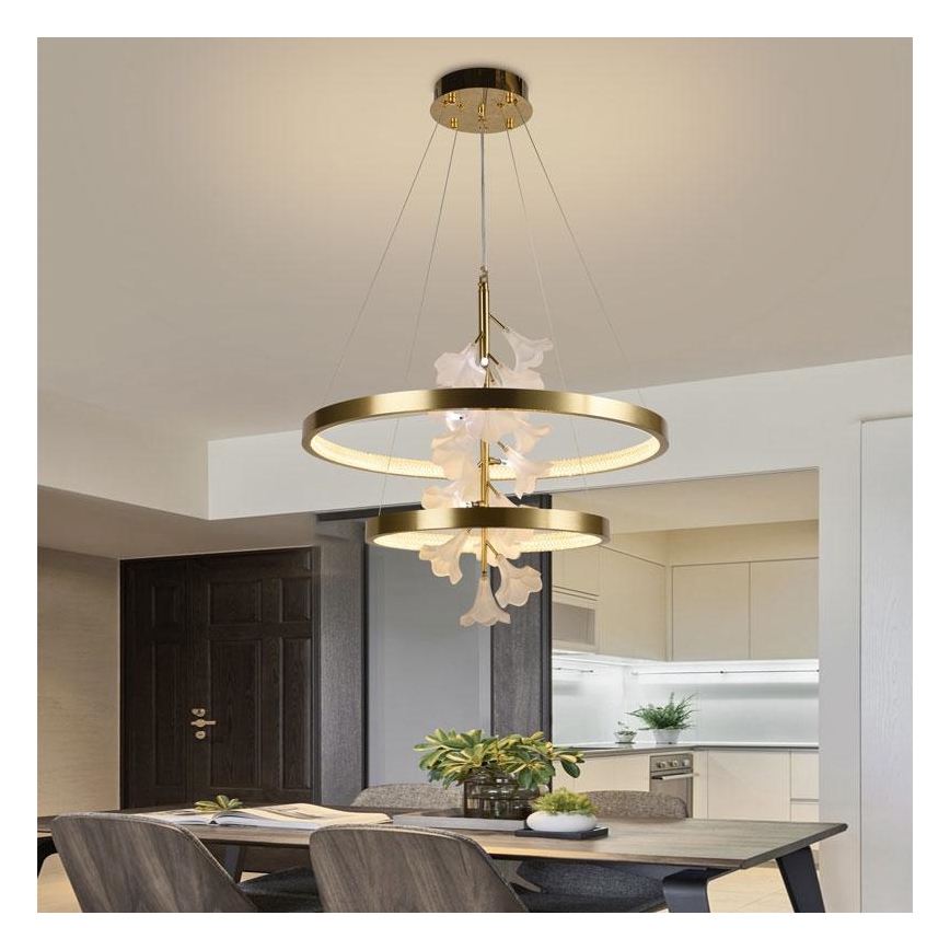 LED Zatemnitveni lestenec na vrvici LED/70W/230V 3000-6500K + Daljinski upravljalnik