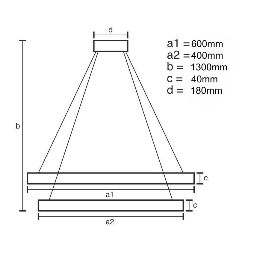 LED Zatemnitveni lestenec na vrvici LED/70W/230V 3000-6500K + Daljinski upravljalnik