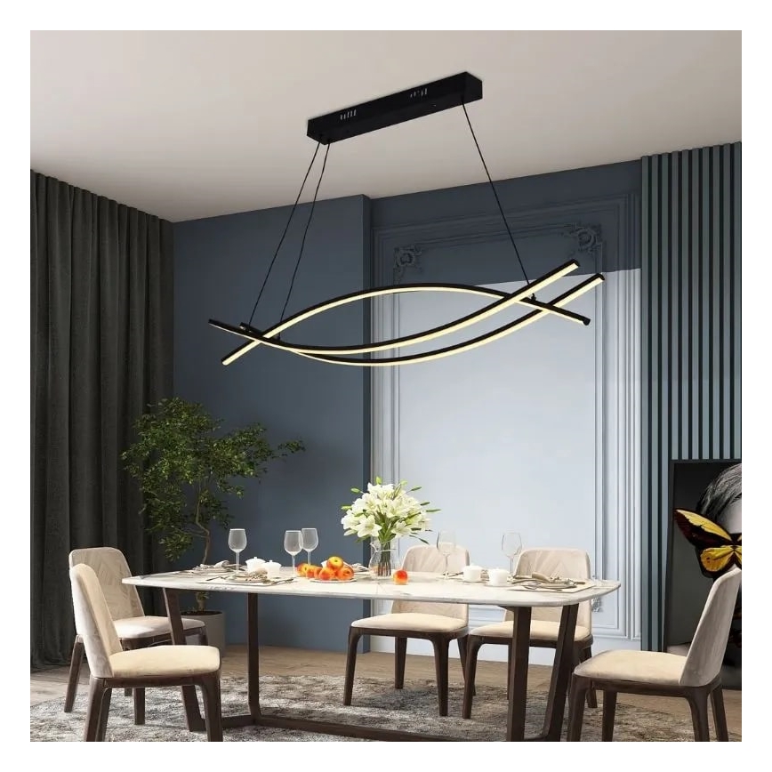LED Zatemnitveni lestenec na vrvici LED/70W/230V 3000-6500K + Daljinski upravljalnik