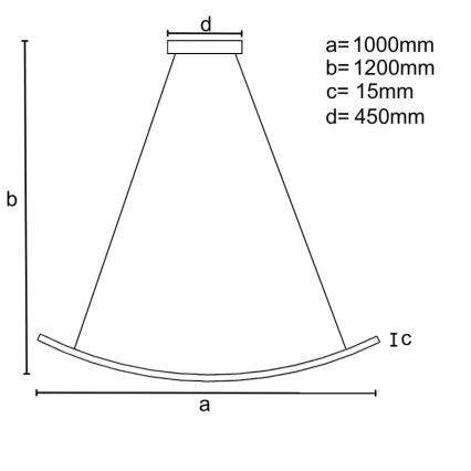 LED Zatemnitveni lestenec na vrvici LED/70W/230V 3000-6500K + Daljinski upravljalnik