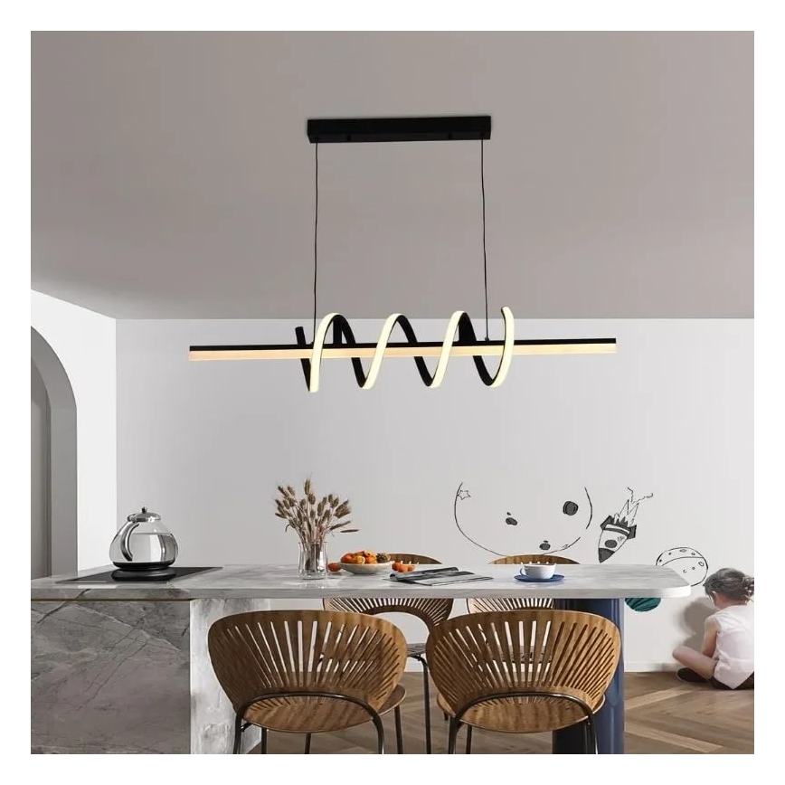 LED Zatemnitveni lestenec na vrvici LED/70W/230V 3000-6500K + Daljinski upravljalnik