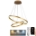LED Zatemnitveni lestenec na vrvici LED/70W/230V 3000-6500K pr. 60 cm + Daljinski upravljalnik