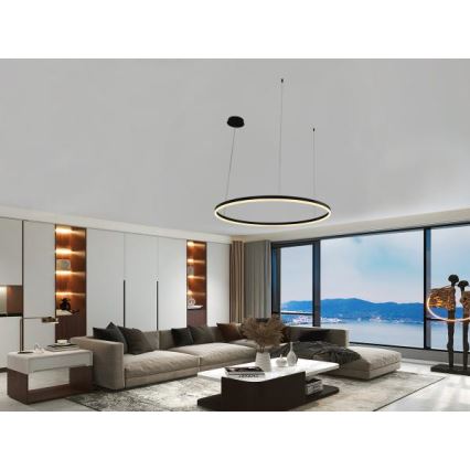 LED Zatemnitveni lestenec na vrvici LED/72W/230V 3000-6500K + Daljinski upravljalnik