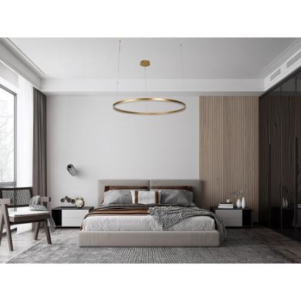 LED Zatemnitveni lestenec na vrvici LED/72W/230V 3000-6500K + Daljinski upravljalnik