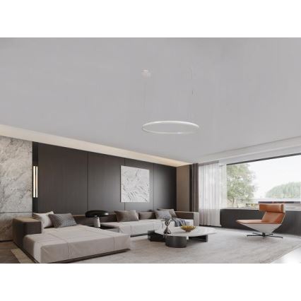 LED Zatemnitveni lestenec na vrvici LED/72W/230V 3000-6500K pr. 100 cm + Daljinski upravljalnik