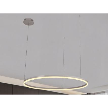 LED Zatemnitveni lestenec na vrvici LED/72W/230V 3000-6500K pr. 100 cm + Daljinski upravljalnik