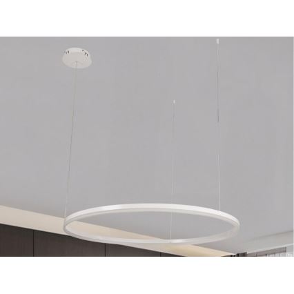 LED Zatemnitveni lestenec na vrvici LED/72W/230V 3000-6500K pr. 100 cm + Daljinski upravljalnik