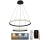 LED Zatemnitveni lestenec na vrvici LED/75W/230V 3000-6500K + Daljinski upravljalnik