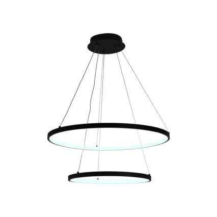LED Zatemnitveni lestenec na vrvici LED/75W/230V 3000-6500K pr. 60 cm + Daljinski upravljalnik