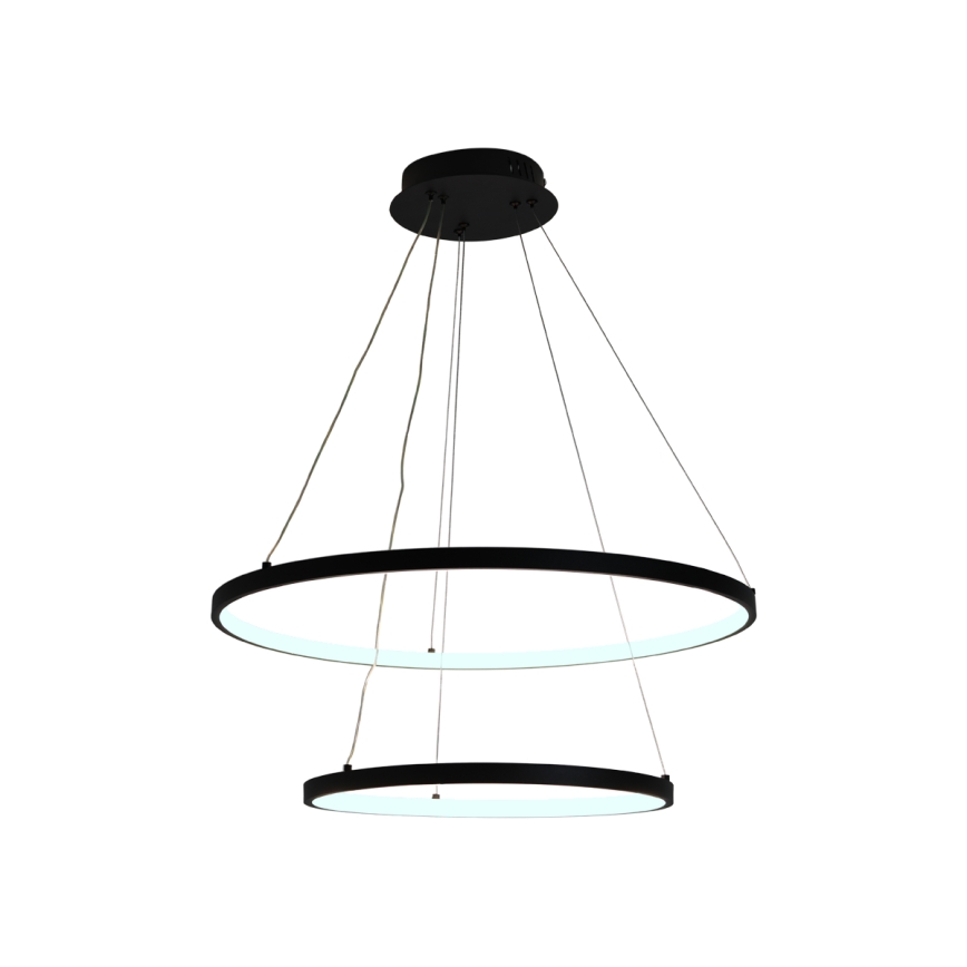 LED Zatemnitveni lestenec na vrvici LED/75W/230V 3000-6500K pr. 60 cm + Daljinski upravljalnik