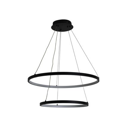 LED Zatemnitveni lestenec na vrvici LED/75W/230V 3000-6500K pr. 60 cm + Daljinski upravljalnik