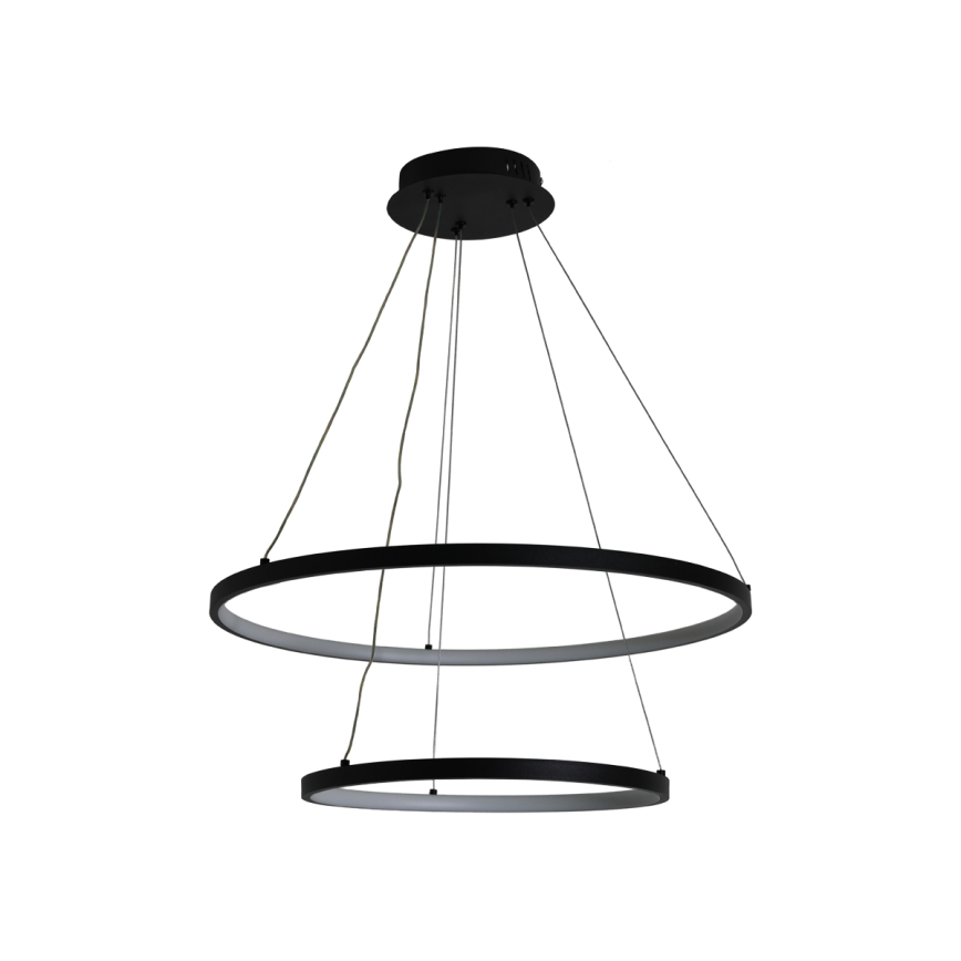 LED Zatemnitveni lestenec na vrvici LED/75W/230V 3000-6500K pr. 60 cm + Daljinski upravljalnik
