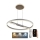 LED Zatemnitveni lestenec na vrvici LED/75W/230V 3000-6500K + Daljinski upravljalnik