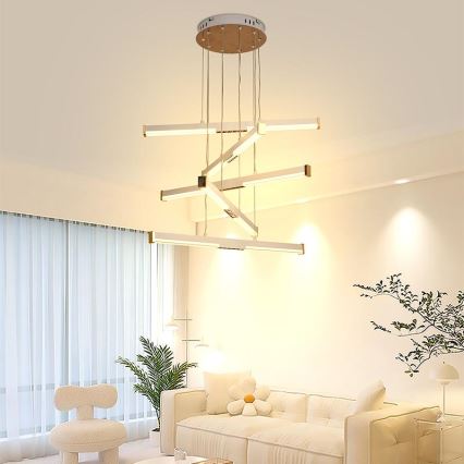LED Zatemnitveni lestenec na vrvici LED/75W/230V 3000-6500K + Daljinski upravljalnik