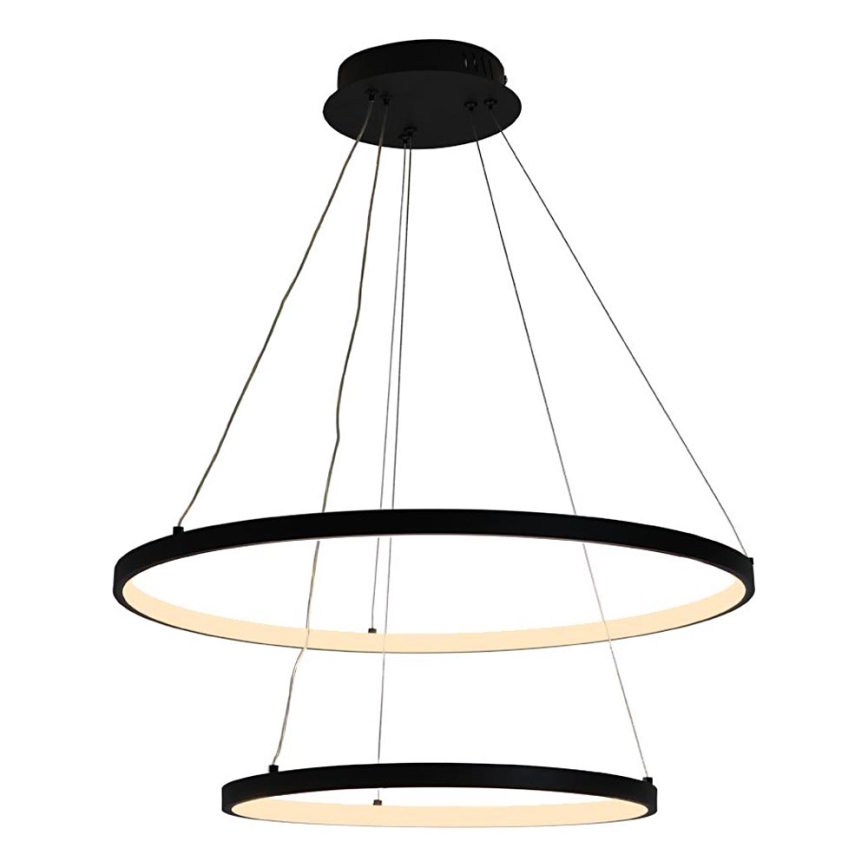 LED Zatemnitveni lestenec na vrvici LED/75W/230V 3000-6500K pr. 60 cm + Daljinski upravljalnik