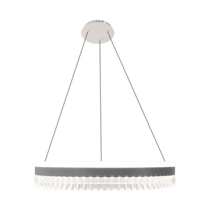 LED Zatemnitveni kristalni lestenec na vrvici LED/80W/230V 3000-6500K bela + Daljinski upravljalnik