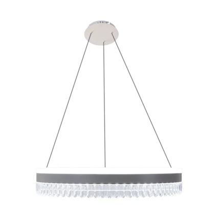 LED Zatemnitveni kristalni lestenec na vrvici LED/80W/230V 3000-6500K bela + Daljinski upravljalnik