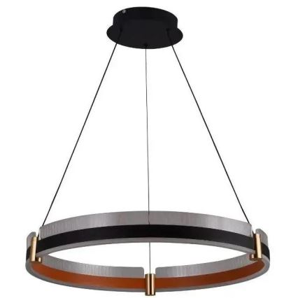 LED Zatemnitveni lestenec na vrvici LED/80W/230V 3000-6500K pr. 60 cm + Daljinski upravljalnik