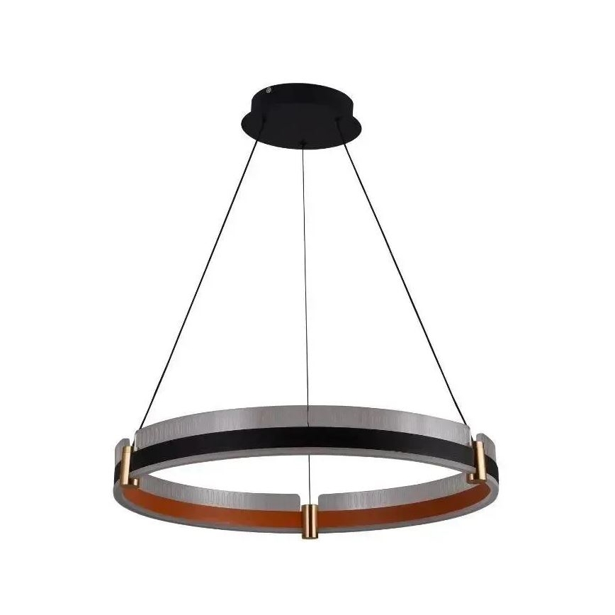 LED Zatemnitveni lestenec na vrvici LED/80W/230V 3000-6500K pr. 60 cm + Daljinski upravljalnik