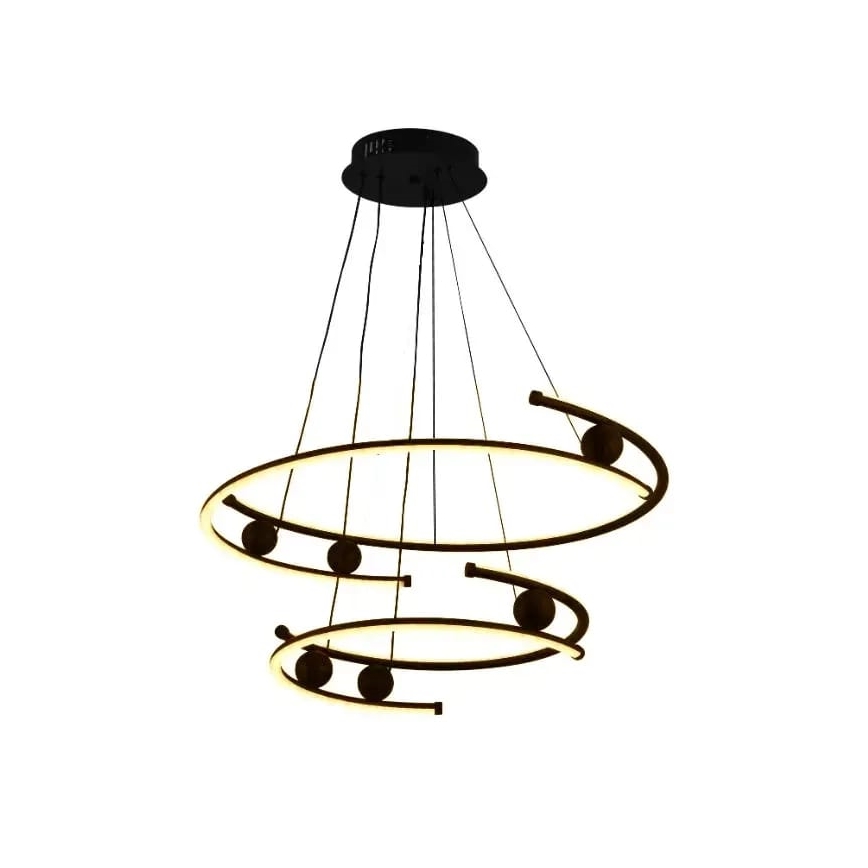 LED Zatemnitveni lestenec na vrvici LED/80W/230V 3000-6500K + Daljinski upravljalnik