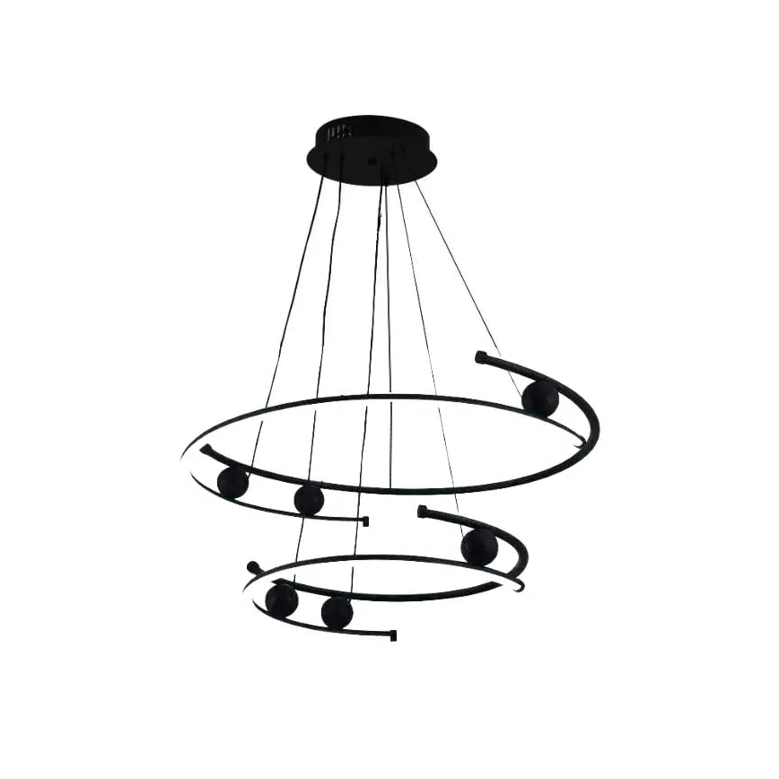 LED Zatemnitveni lestenec na vrvici LED/80W/230V 3000-6500K + Daljinski upravljalnik