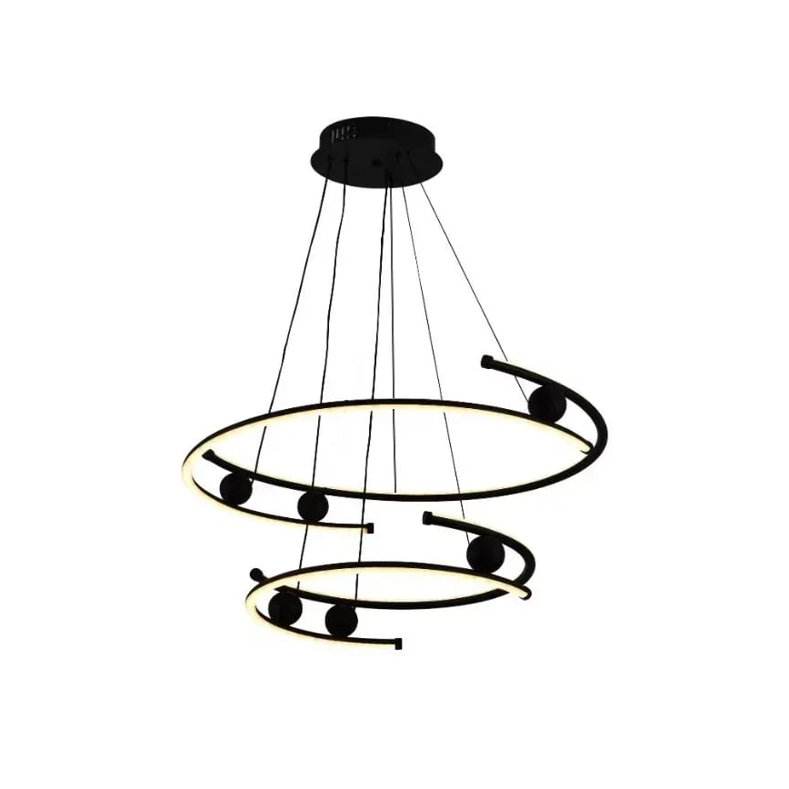 LED Zatemnitveni lestenec na vrvici LED/80W/230V 3000-6500K + Daljinski upravljalnik