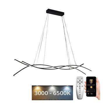 LED Zatemnitveni lestenec na vrvici LED/80W/230V 3000-6500K + Daljinski upravljalnik