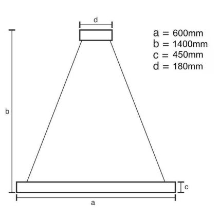 LED Zatemnitveni kristalni lestenec na vrvici LED/80W/230V 3000-6500K zlata + Daljinski upravljalnik