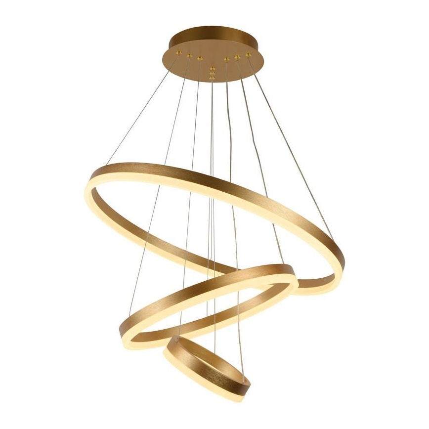 LED Zatemnitveni lestenec na vrvici LED/85W/230V 3000-6500K pr. 60 cm + Daljinski upravljalnik