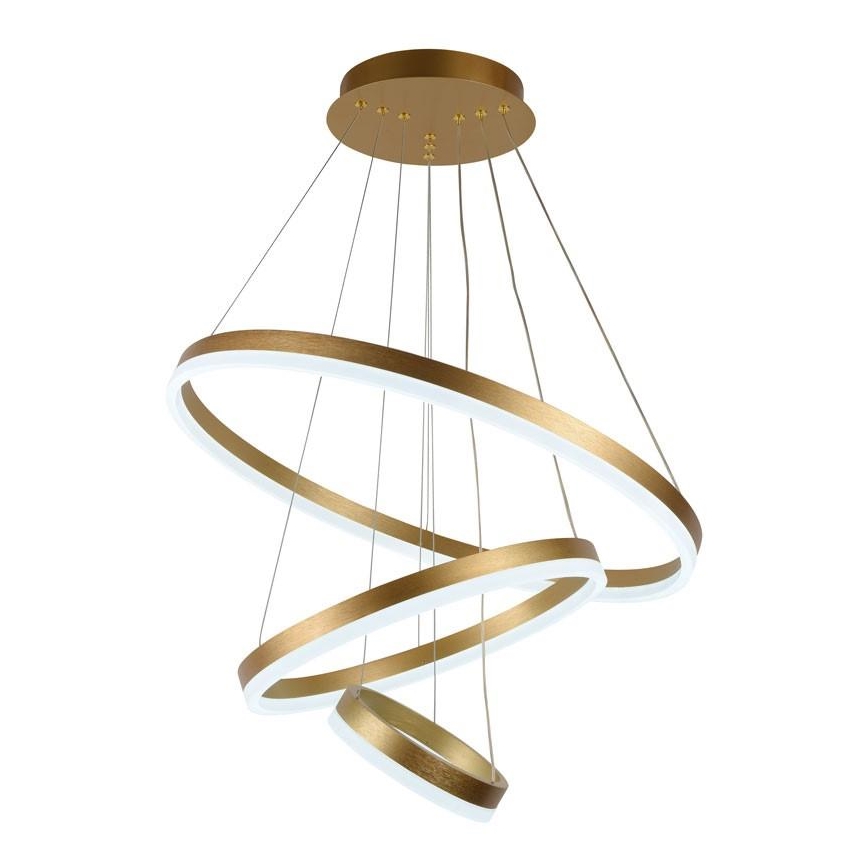 LED Zatemnitveni lestenec na vrvici LED/85W/230V 3000-6500K pr. 60 cm + Daljinski upravljalnik