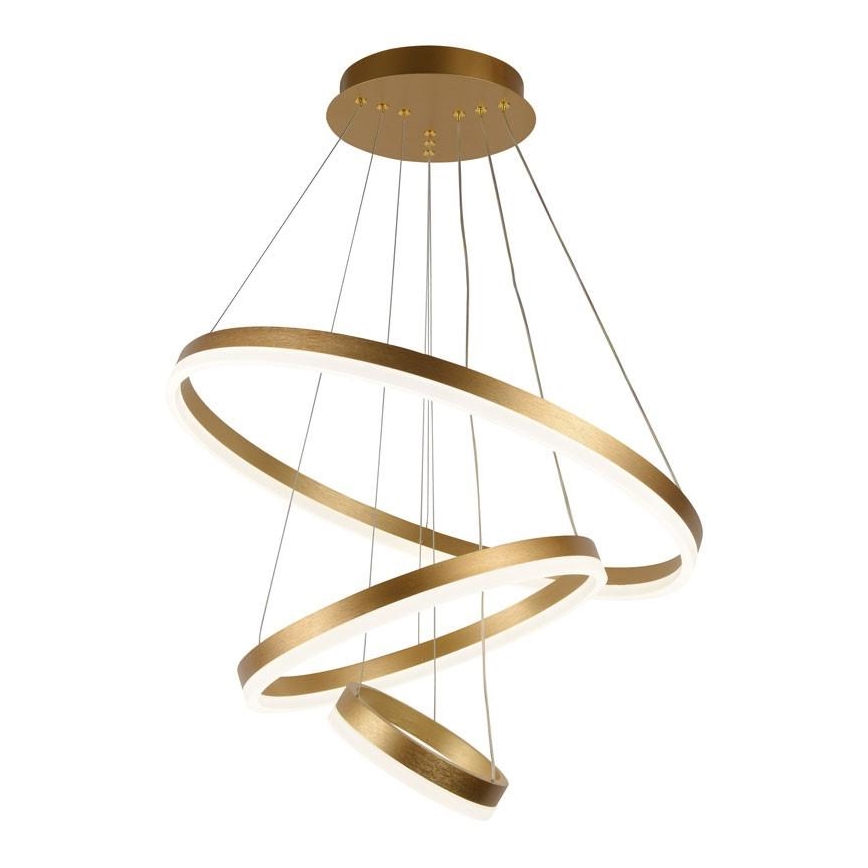 LED Zatemnitveni lestenec na vrvici LED/85W/230V 3000-6500K pr. 60 cm + Daljinski upravljalnik
